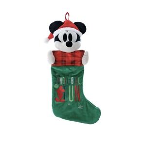 Mickey 3D Plush Christmas Stocking New with Tag Disney 100 Jingle Bell Fun‎ 21in